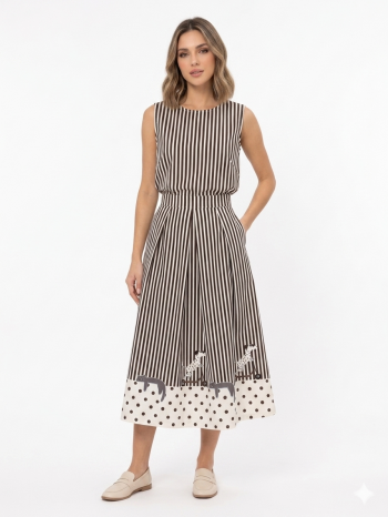 Dashing dalmatian striped skirt 